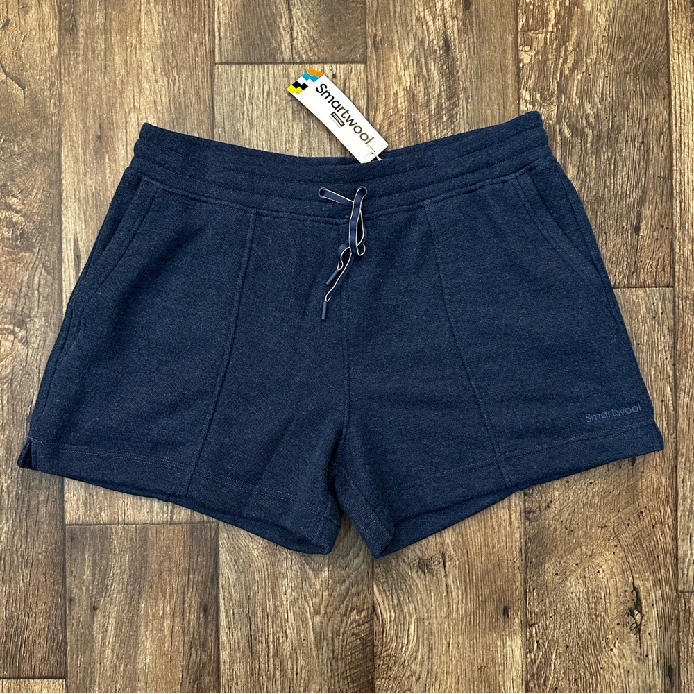 Smartwool Terry 29% Merino Wool Blend Shorts Women’s Size XL Dark Blue